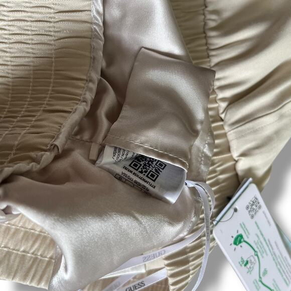 GUESS sleeveless Emma cropped satin bralette halter top NEW - Picture 11 of 13